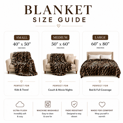 Luxe Tiger Plush Blanket