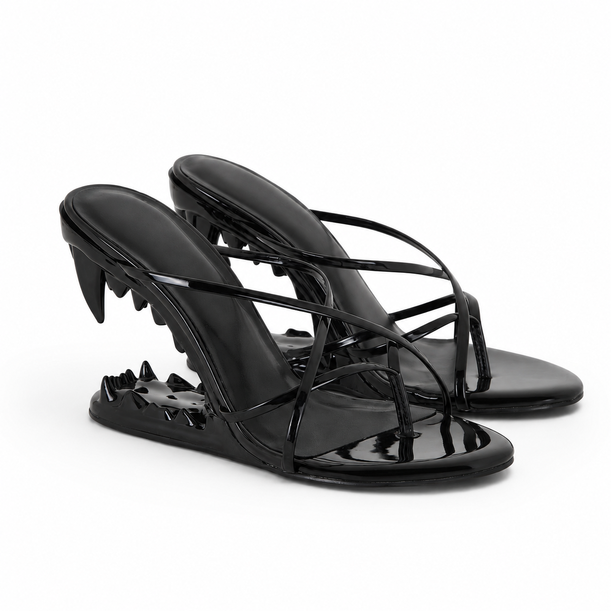 Fang Sculpted Heels