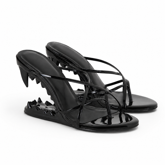 Fang Sculpted Heels