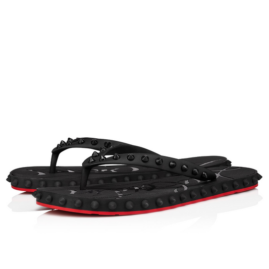 Studded Red Sole Flip Flops