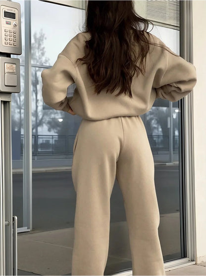 Khaki Fleece Tracksuit