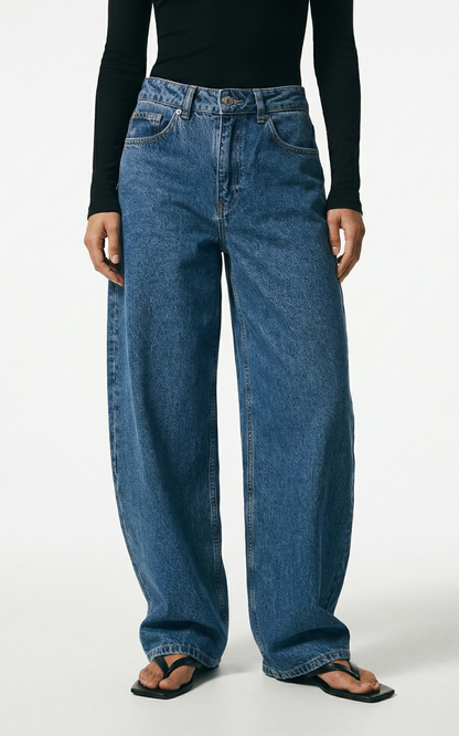 High-Waist Baggy Jeans