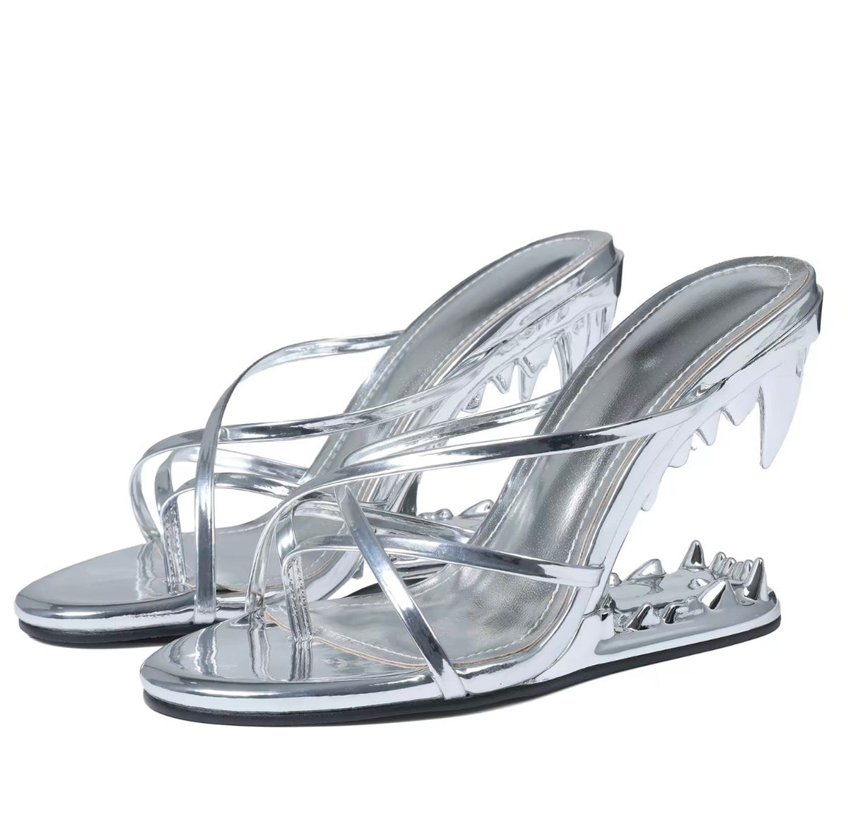 Fang Sculpted Heels