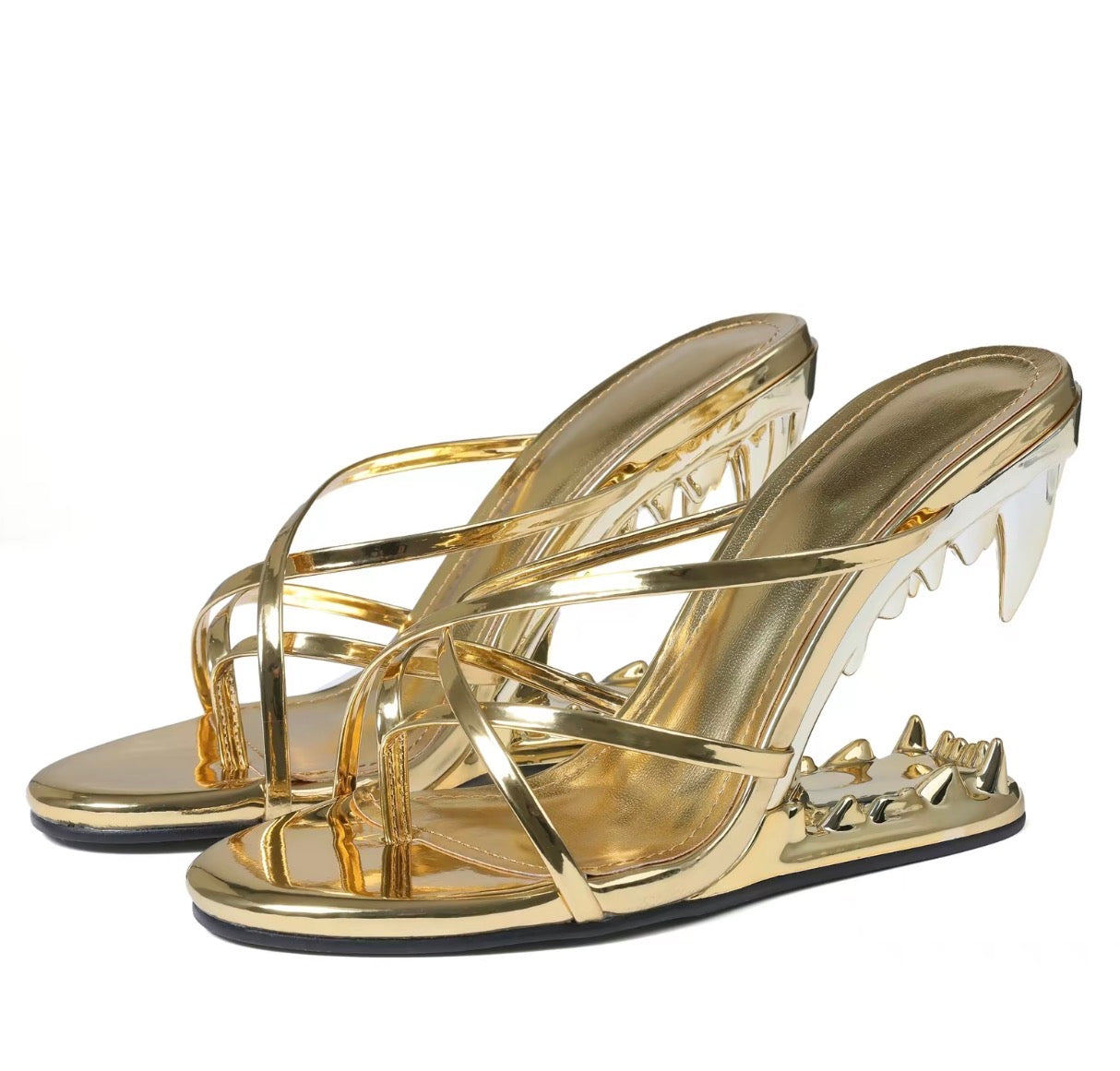Fang Sculpted Heels