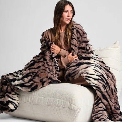 Luxe Tiger Plush Blanket