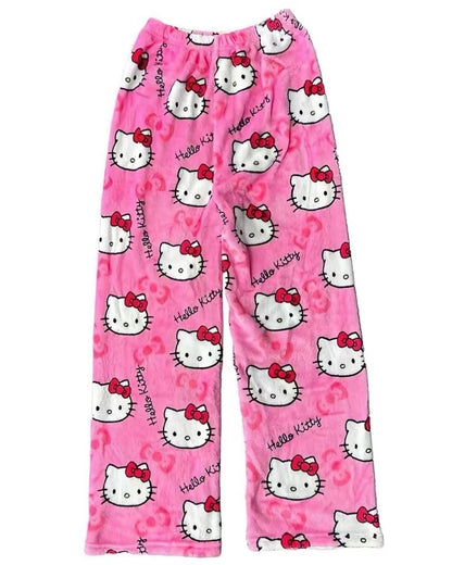 Plush Kitty Pajama Pants