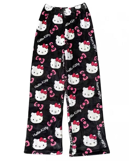 Plush Kitty Pajama Pants