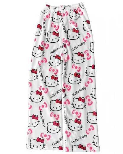 Plush Kitty Pajama Pants